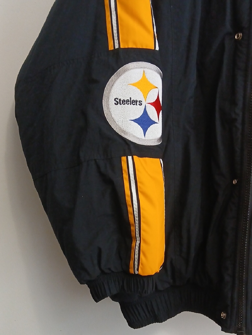 Vintage Pittsburgh Steelers Pro Line Starter Jacket-Mens XXL-Detachable Hood - Picture 2 of 12